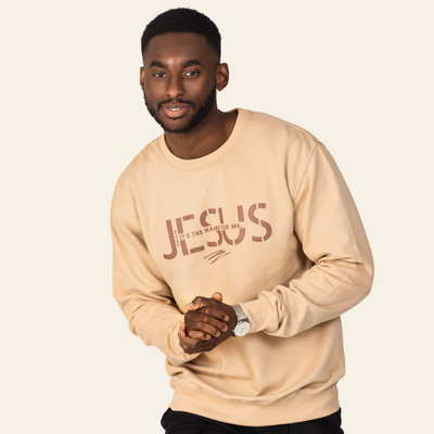 It's The Name For Me Sweatshirt - Beige & Brown PRE-ORDER ONLY