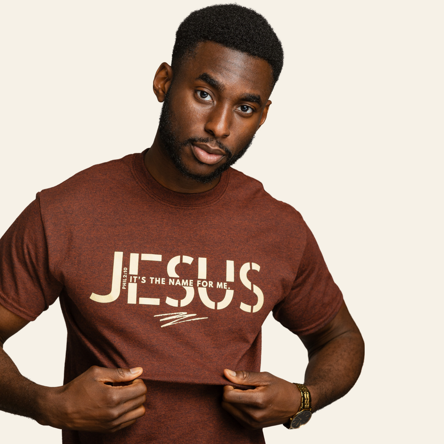 It's the name for me T-shirt - Russet Brown